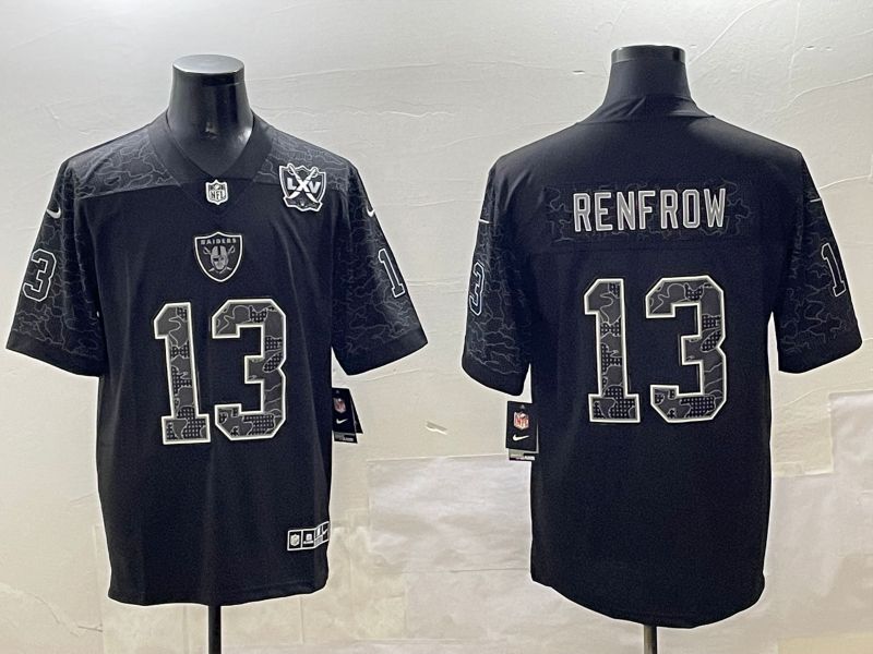 Men Oakland Raiders #13 Renfrow 2025 Nike Black RFLCTV Limited NFL Jersey style 2->oakland raiders->NFL Jersey
